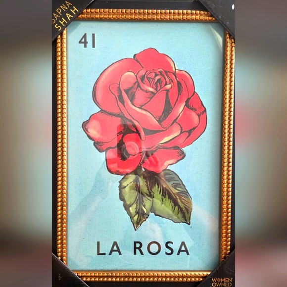NEW Sapna Shah Loteria LA ROSA Art Print - Picture 1 of 1